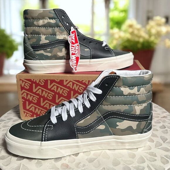 VANS Sk8-Hi Mixed Utility Camo Sneakers Woman’s 8 Men’s 6.5 New in Box - Picture 9 of 16